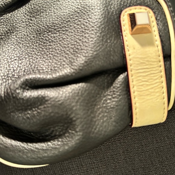 L.A.M.B black and white leather vintage clutch - Picture 3 of 15